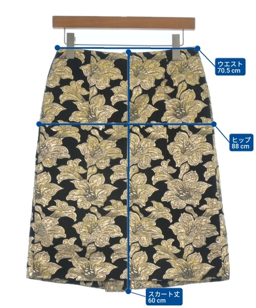 MARNI（マルニ）ひざ丈スカート ゴールド サイズ:40(M位) レディース/2200636934023