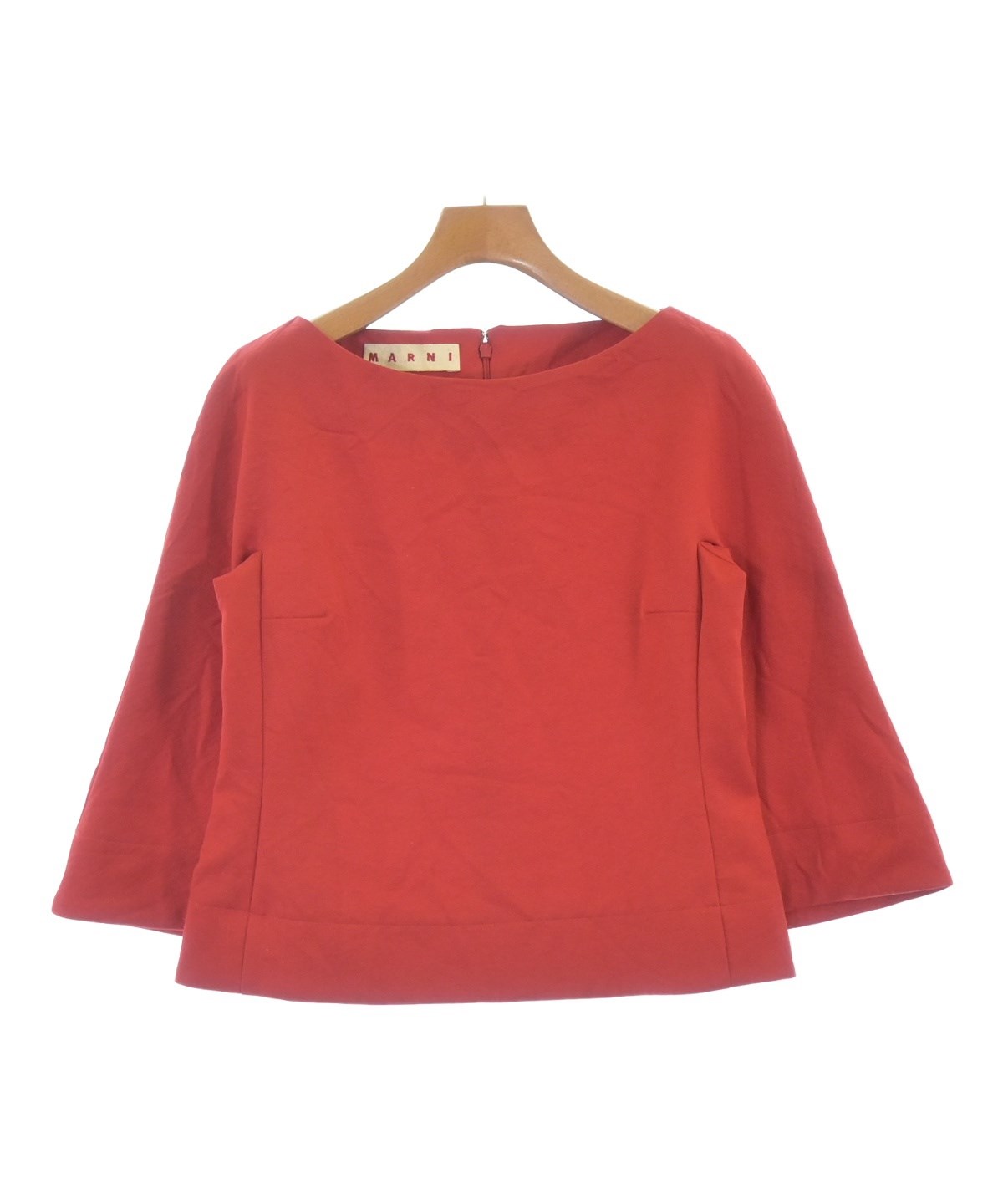 MARNI マルニ レディース　ブラウス　赤色　古着　レーヨン100% 送料無料 MARNI マルニ レディース ブラウス 赤色 古着 レーヨン100% 送料無料