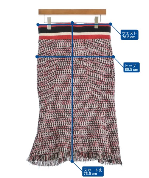 MARNI（マルニ）ひざ丈スカート 赤 サイズ:40(M位) レディース/2200639829135