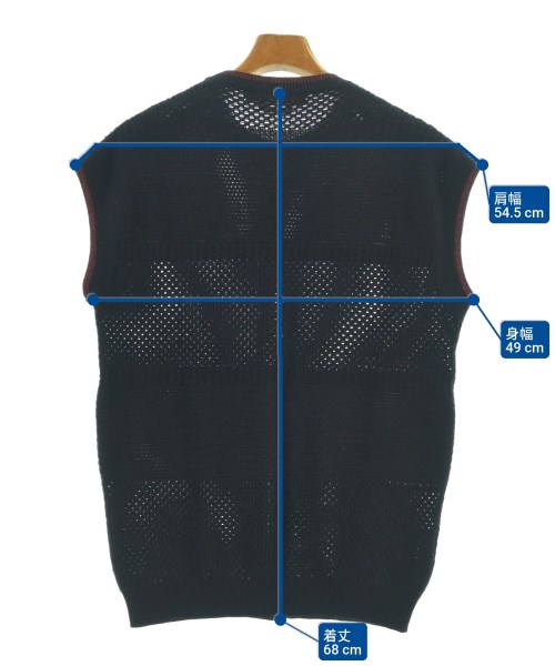 MARNI（マルニ）ベスト 紺 サイズ:48(L位) メンズ/2200628610096