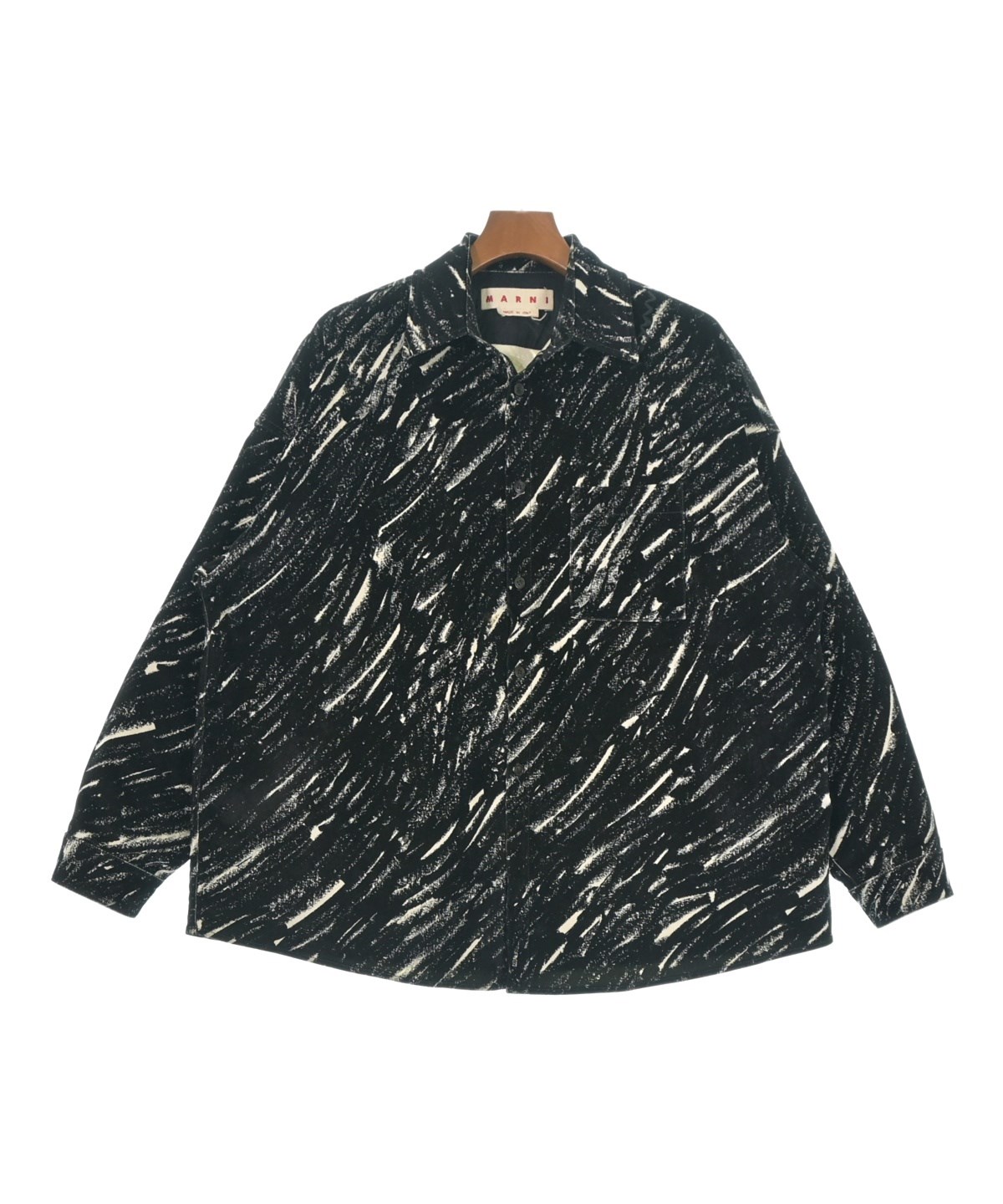 MARNI（マルニ）カジュアルシャツ 黒 サイズ:48(XXL位) メンズ