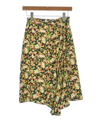 Marni 花柄スカート 黒/青/黄色 💙フラワープリーツロングスカート💙｜スリーフォータイム｜ショップ