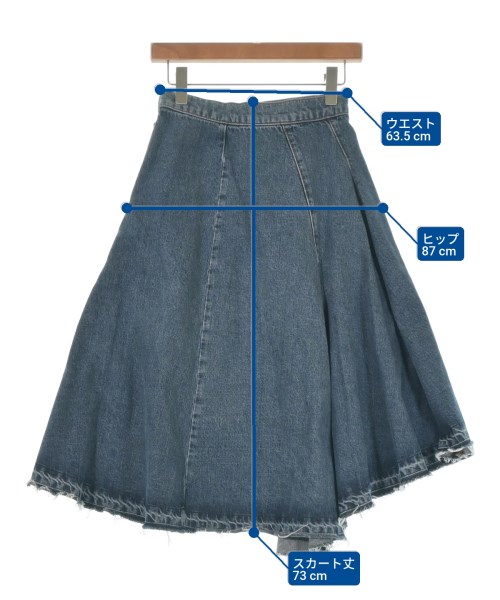 MARNI（マルニ）ひざ丈スカート 青 サイズ:38(S位) レディース/2200626461041