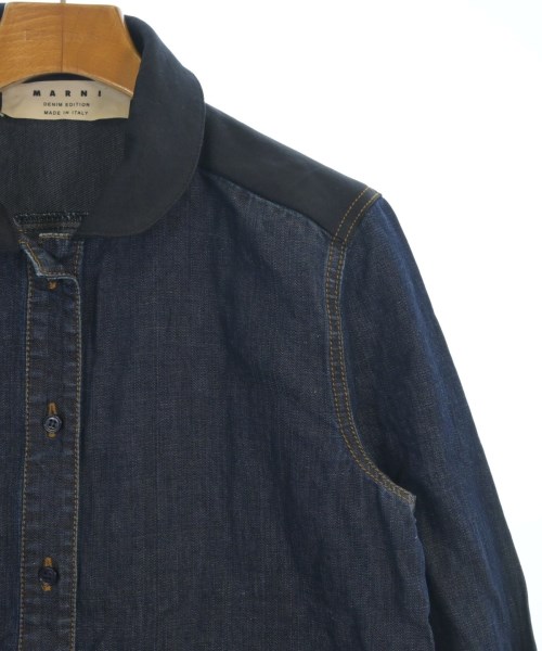 MARNI（マルニ）カジュアルシャツ 紺 サイズ:42(M位) レディース/2200643541122