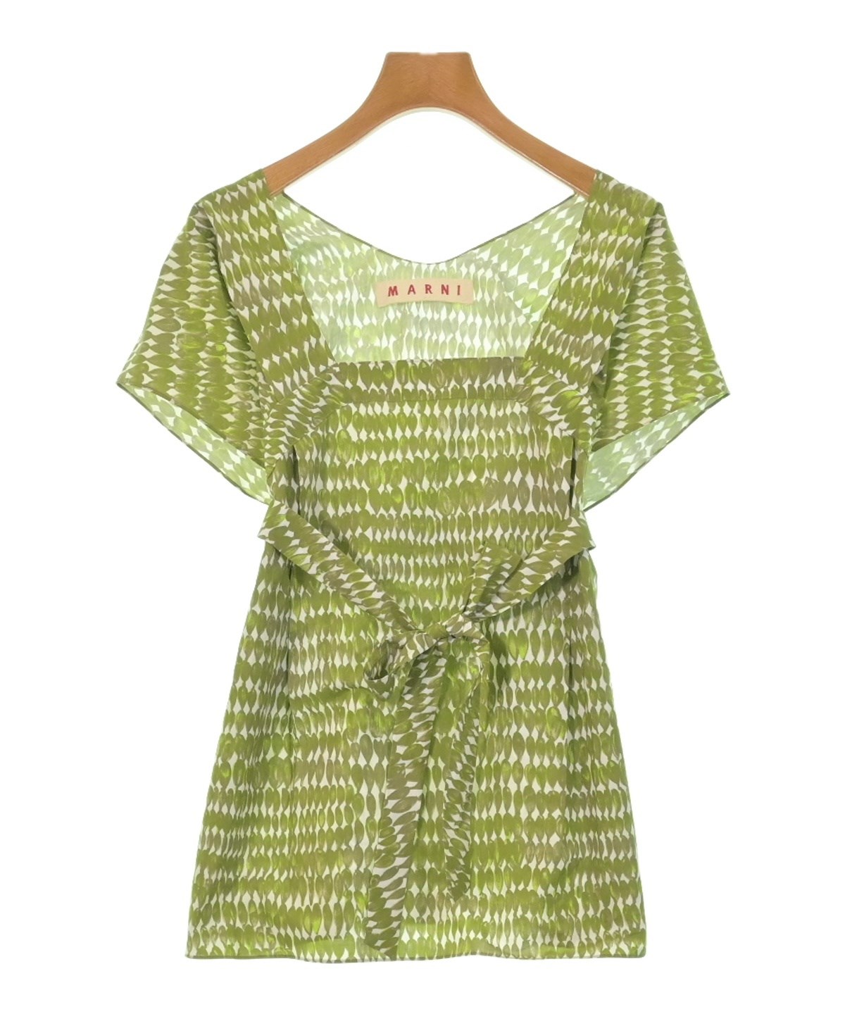 MARNI (マルニ) コットン ペンシルロゴ ポケット付き 半袖