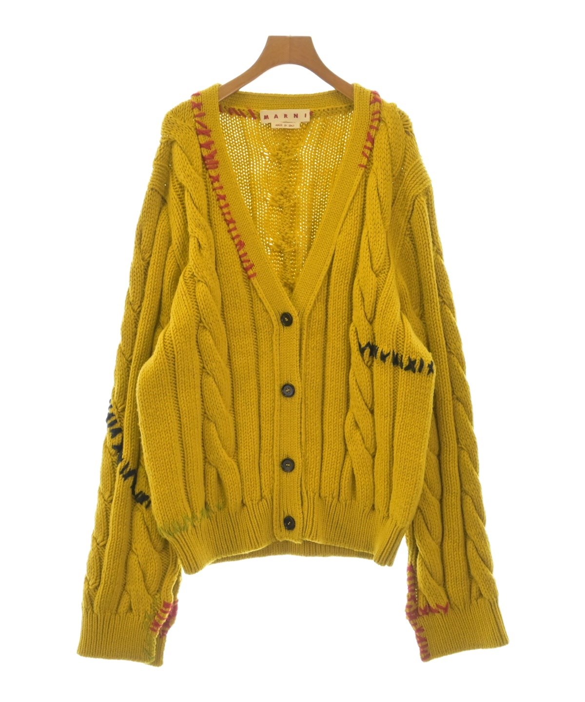MARNI（マルニ）カーディガン 黄 サイズ:42(M位) レディース