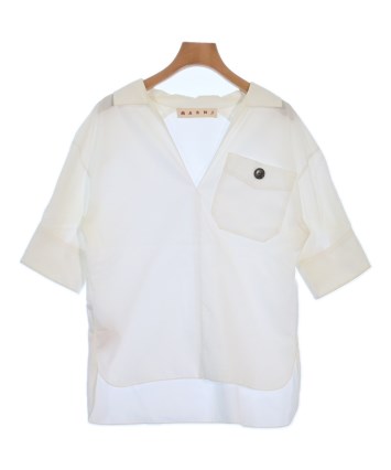 MARNI マルニ Tシャツ・カットソー 白 50(XL位) 2108425A0185 MARNI（マルニ）カジュアルシャツ 白 サイズ:38(S位) レディース