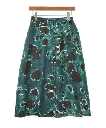 MARNIタイトスカート Black taffeta wide skirt with Marni Symbol | Marni
