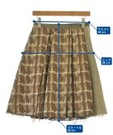 MARNI（マルニ）ひざ丈スカート 茶 サイズ:38(S位) レディース/2200617949107