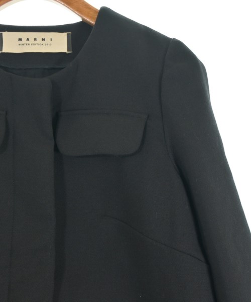 MARNI（マルニ）ノーカラージャケット 黒 サイズ:38(S位) レディース/2200624657040