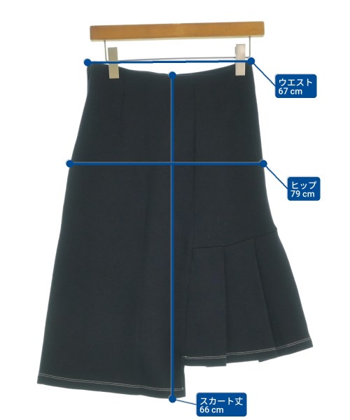 MARNI（マルニ）ひざ丈スカート 紺 サイズ:36(XS位) レディース/2200630973035