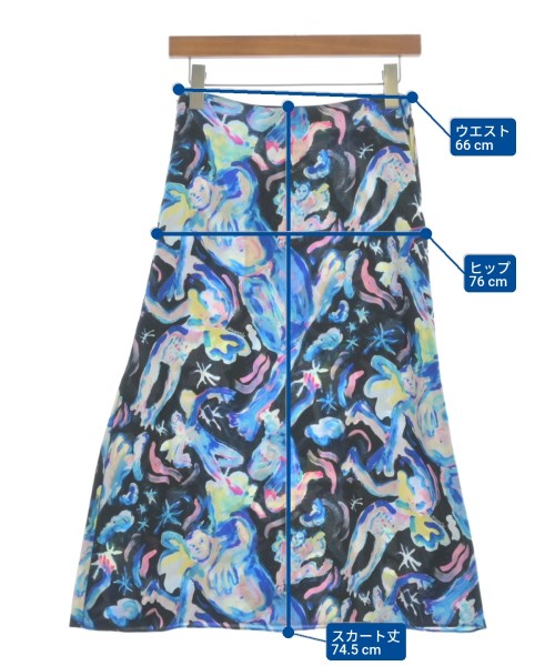 MARNI（マルニ）ロング・マキシ丈スカート 紺 サイズ:38(S位) レディース/2200631626077