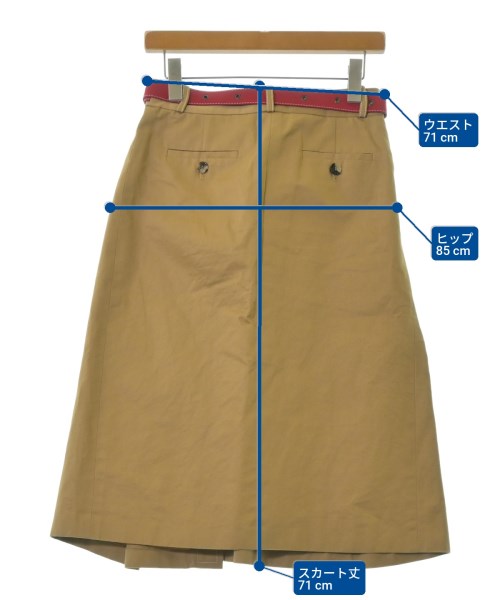 MARNI（マルニ）ひざ丈スカート ベージュ サイズ:38(S位) レディース/2200629932166