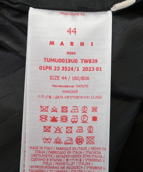 MARNI（マルニ）チェスターコート 紺 サイズ:44(S位) メンズ/2200612911031