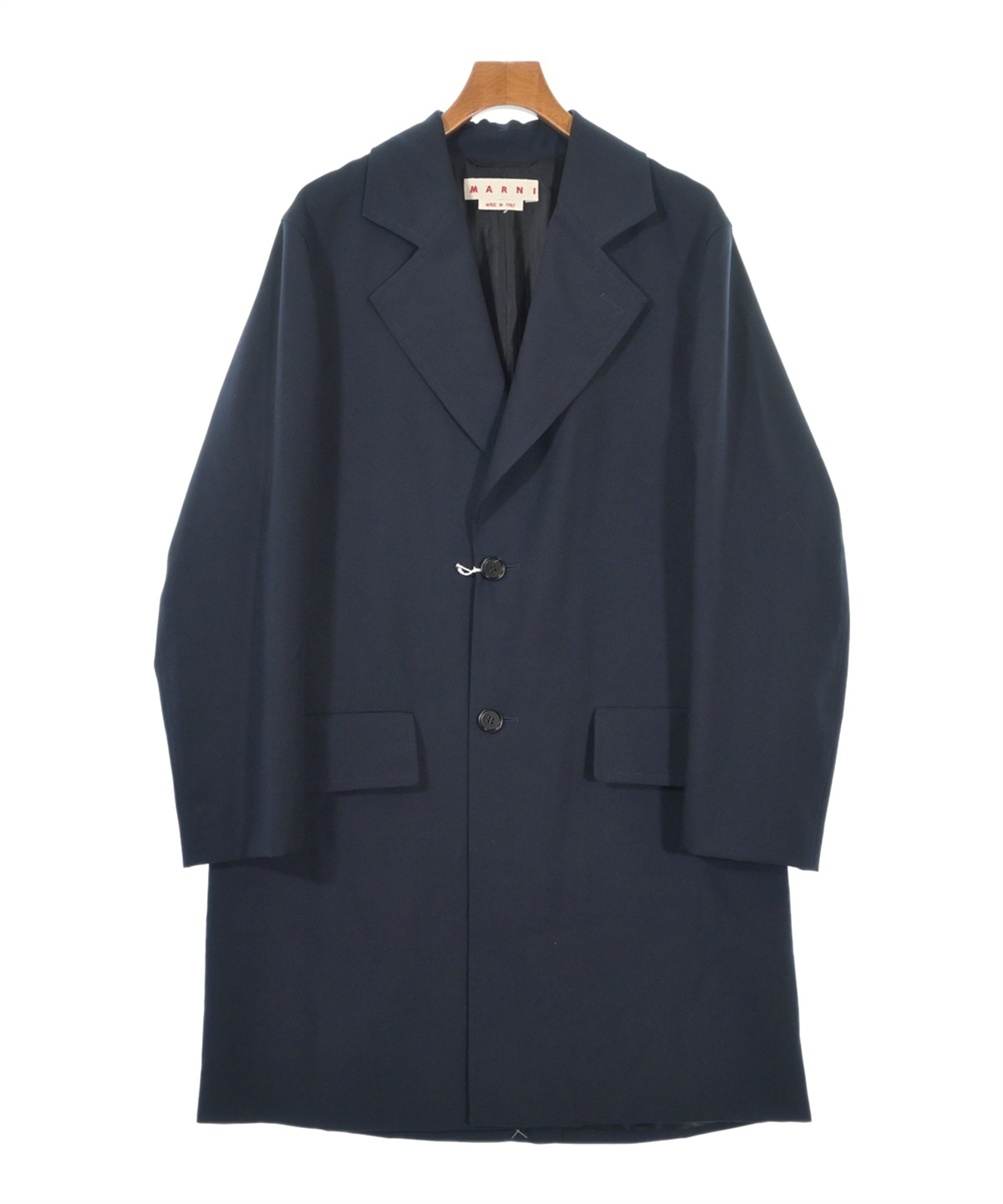 MARNI（マルニ）チェスターコート 紺 サイズ:44(S位) メンズ