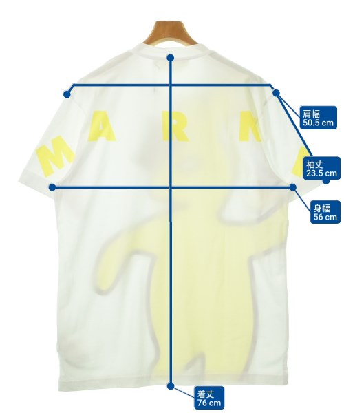 MARNI（マルニ）Tシャツ・カットソー 白 サイズ:48(L位) メンズ/2200617136064