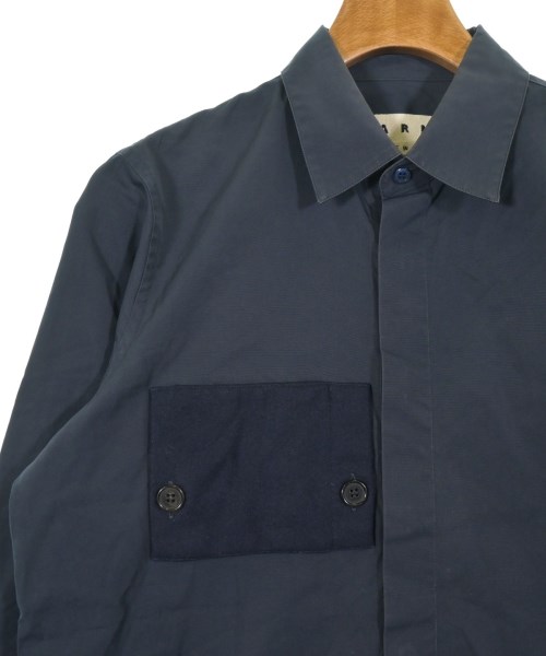 MARNI（マルニ）カジュアルシャツ 紺 サイズ:46(M位) メンズ/2200618766116