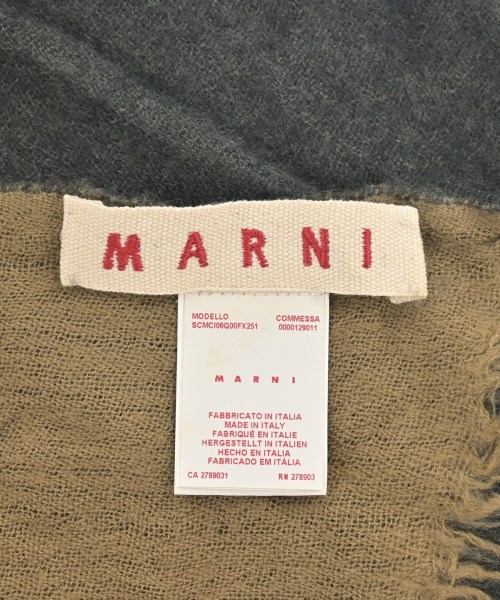 MARNI（マルニ）ストール グレー サイズ:- レディース/2200605637382