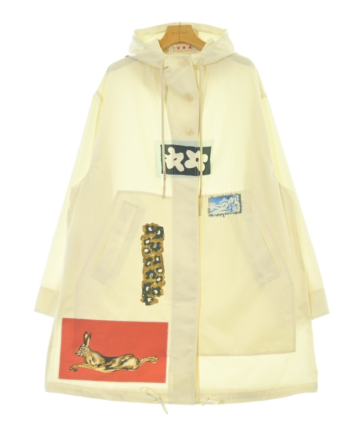 激レアMARNI✖️ COMME des GARCONSコラボ　コート クリーム色 MARNI（マルニ）モッズコート 白 サイズ:40(M位) レディース