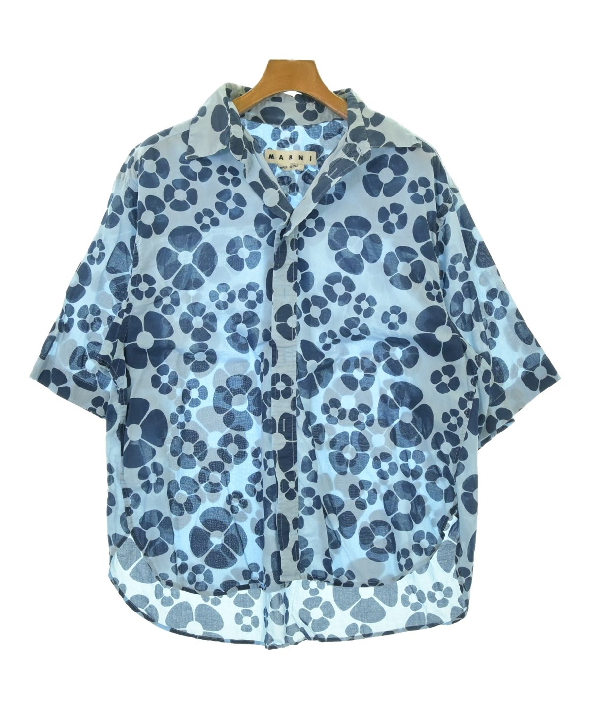MARNI マルニ カジュアルシャツ XS 青 【古着】【中古】【送料無料】 楽天市場】marni 中古（カジュアルシャツ｜トップス）：メンズ