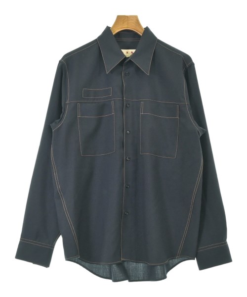 MARNI(マルニ)カジュアルシャツ 紺 サイズ:44(S位)/2200674721203