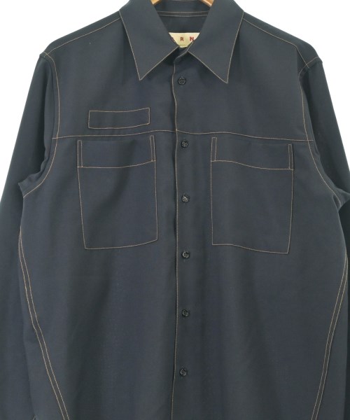MARNI（マルニ）カジュアルシャツ 紺 サイズ:44(S位) メンズ/2200674721203