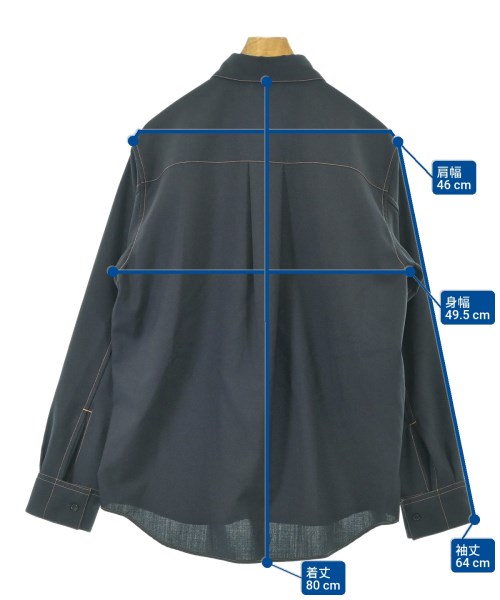 MARNI（マルニ）カジュアルシャツ 紺 サイズ:44(S位) メンズ/2200674721203