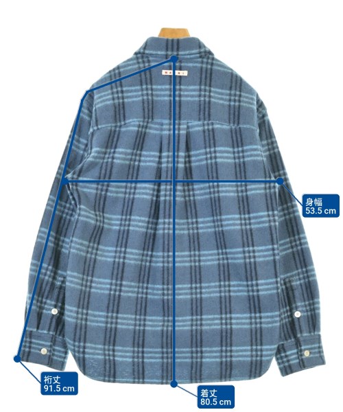 MARNI（マルニ）カジュアルシャツ 青 サイズ:44(S位) メンズ/2200674721296