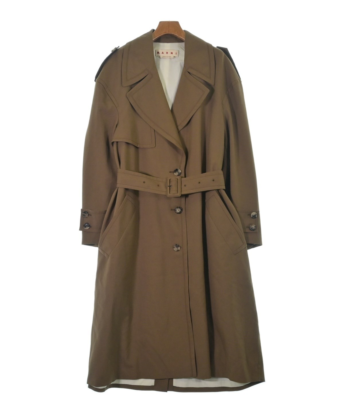 MARNI（マルニ）トレンチコート 茶 サイズ:42(M位) レディース