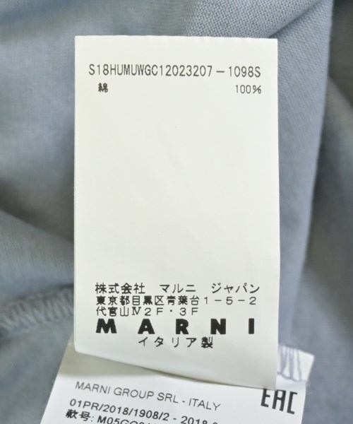 MARNI（マルニ）Tシャツ・カットソー 青 サイズ:46(M位) メンズ/2200677480015