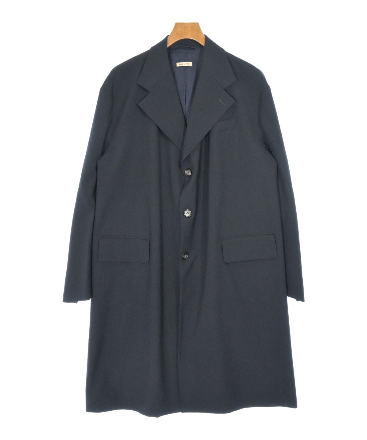 19ss MARNI マルニ チェスターコート44 シャツ　ニット　パンツ MARNI（マルニ）チェスターコート 紺 サイズ:44(S位) メンズ