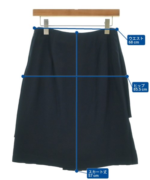 MARNI（マルニ）ひざ丈スカート 紺 サイズ:40(M位) レディース/2200675614276