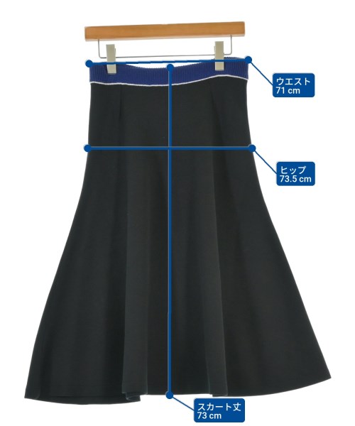 MARNI（マルニ）ひざ丈スカート 黒 サイズ:40(M位) レディース/2200678607015