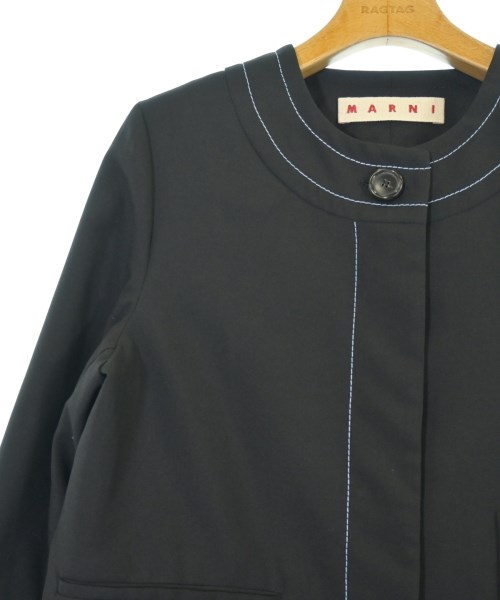 MARNI（マルニ）ノーカラージャケット 黒 サイズ:40(M位) レディース/2200677474038