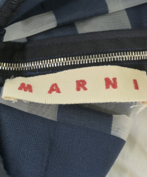 MARNI（マルニ）ひざ丈スカート 紺 サイズ:38(S位) レディース/2200693794028