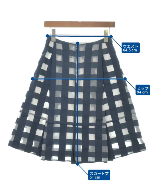 MARNI（マルニ）ひざ丈スカート 紺 サイズ:38(S位) レディース/2200693794028