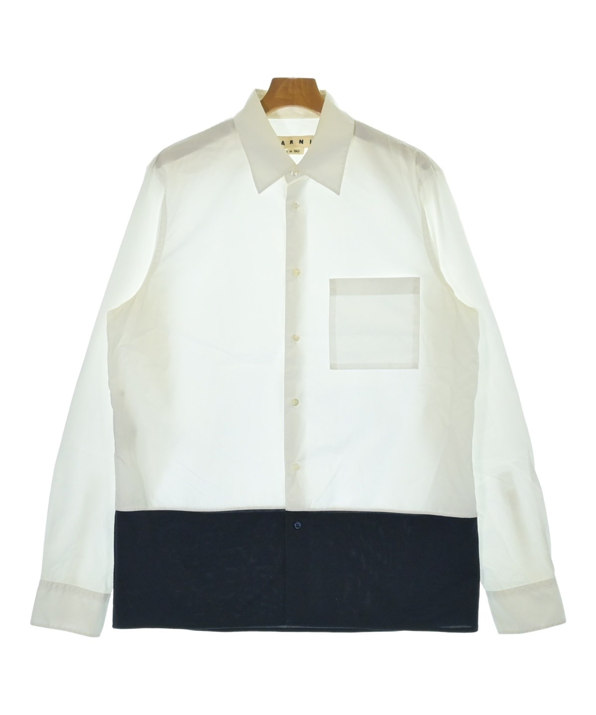 MARNI カジュアルシャツ｜マルニ イタリア製 MARNI（マルニ）カジュアルシャツ 白 サイズ:52(XXL位) メンズ