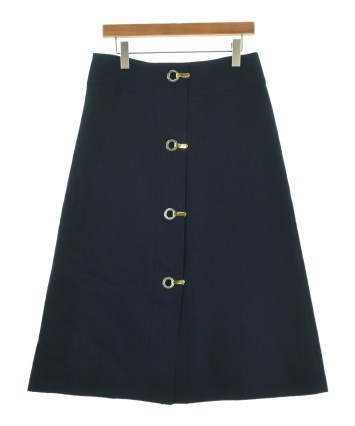 MARNI/マルニ、サスペンダーラップスカート、パッチワーク巻きスカート、42 MARNI（マルニ）ロング・マキシ丈スカート 紺 サイズ:40(M位