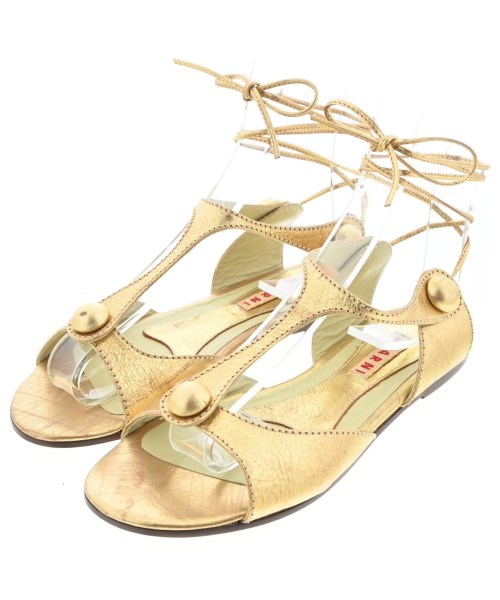 MARNI(マルニ)サンダル ゴールド サイズ:EU35(21.5cm位)/2200695312114