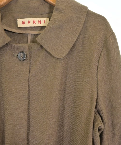 MARNI（マルニ）ステンカラーコート 茶 サイズ:40(M位) レディース/2200689941030