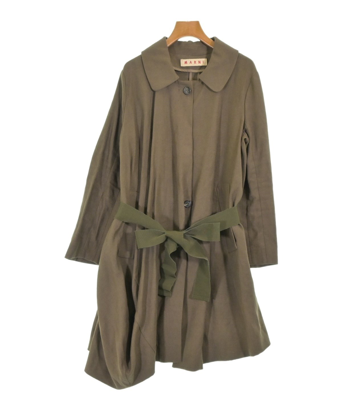 MARNI（マルニ）ステンカラーコート 茶 サイズ:40(M位) レディース
