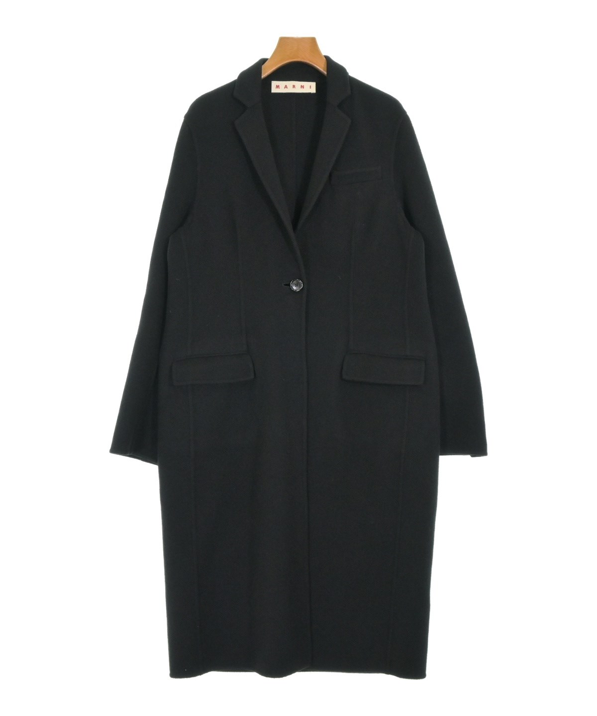 赤*つ様 MARNI マルニ　 ステンカラーコート 黒 MARNI（マルニ）ステンカラーコート 黒 サイズ:40(M位) レディース