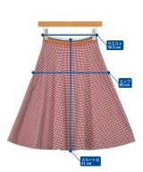 MARNI（マルニ）ひざ丈スカート 赤 サイズ:36(XS位) レディース/2200696601125