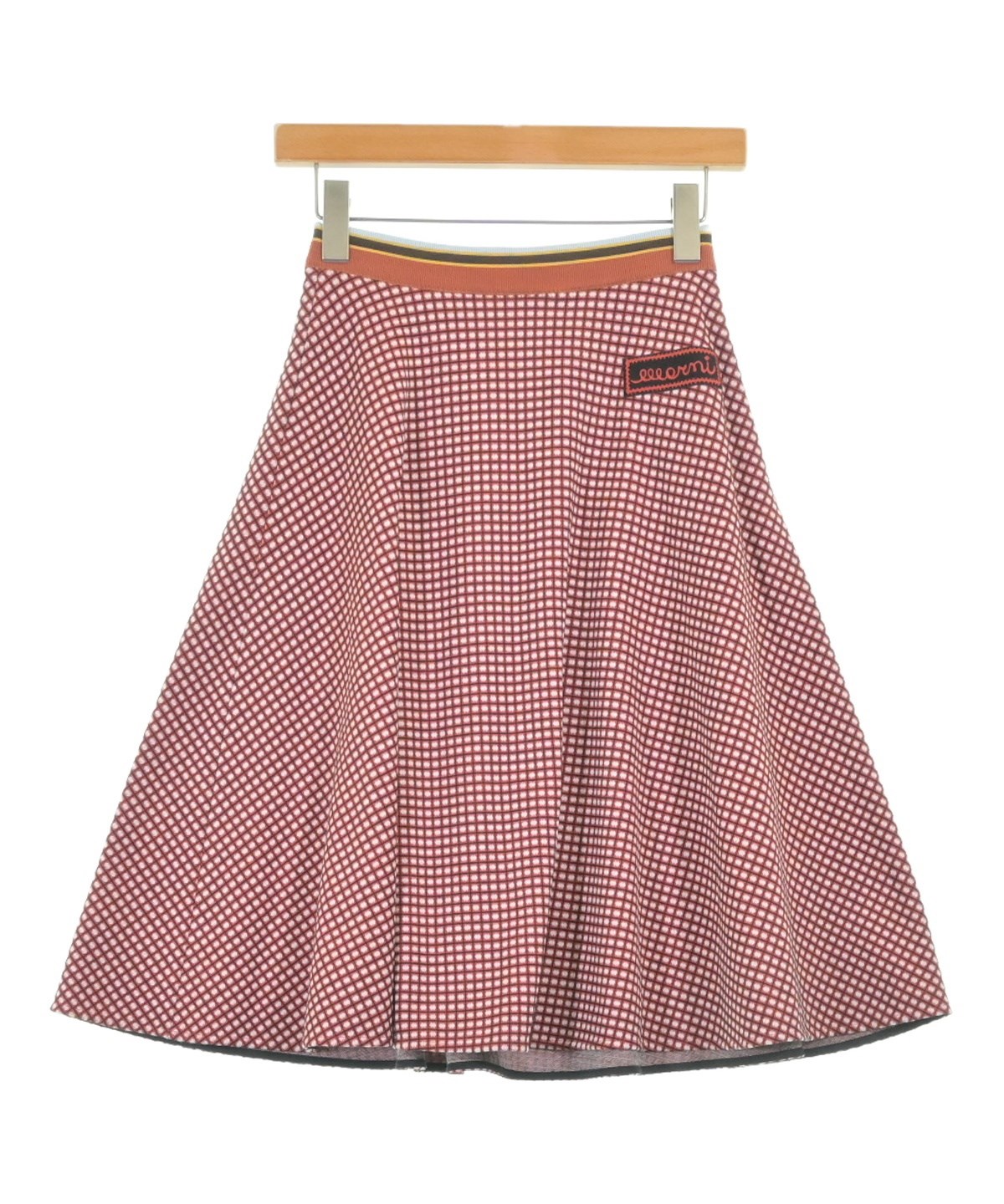 MARNI（マルニ）ひざ丈スカート 赤 サイズ:36(XS位) レディース