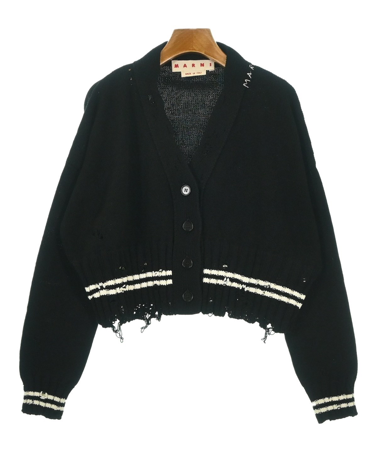 MARNI（マルニ）カーディガン 黒 サイズ:40(M位) レディース