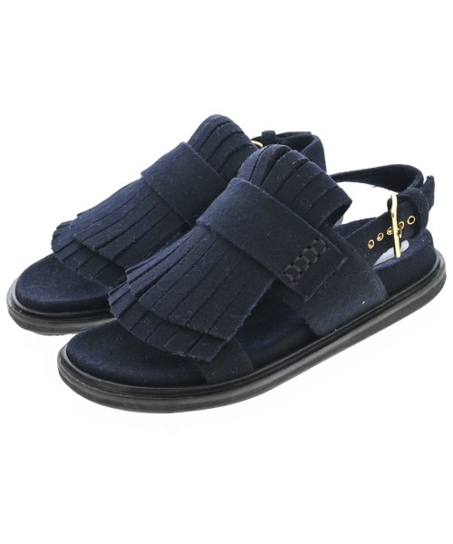 MARNI(マルニ)サンダル 紺 サイズ:EU37(23.5cm位)/2200696136672
