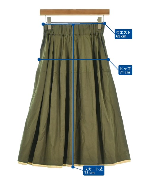 MARNI（マルニ）ひざ丈スカート カーキ サイズ:40(M位) レディース/2200698451292