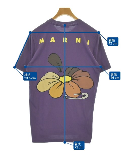 MARNI（マルニ）Tシャツ・カットソー 紫 サイズ:46(M位) メンズ/2200699890632