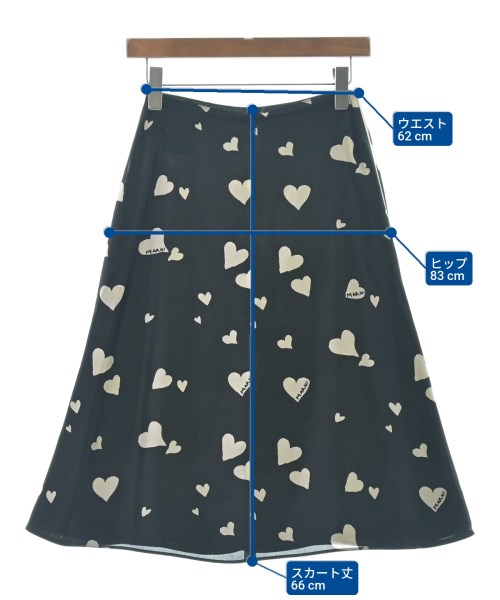 MARNI（マルニ）ひざ丈スカート 黒 サイズ:36(XS位) レディース/2200700679195