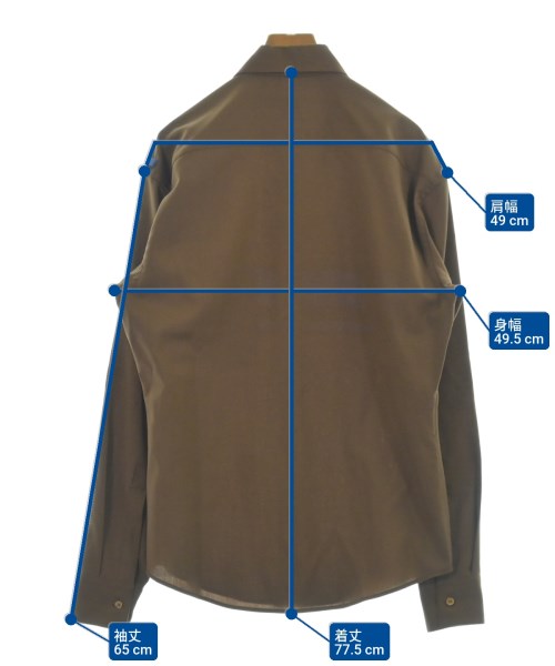 MARNI（マルニ）カジュアルシャツ 茶 サイズ:44(S位) メンズ/2200637637091